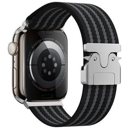 iBandGear Parachute Buckle Woven Nylon Band for Apple Watch - Black