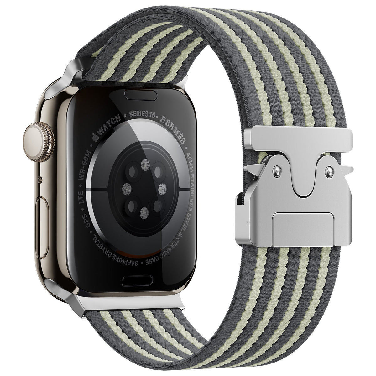iBandGear Parachute Buckle Woven Nylon Band for Apple Watch - Gray