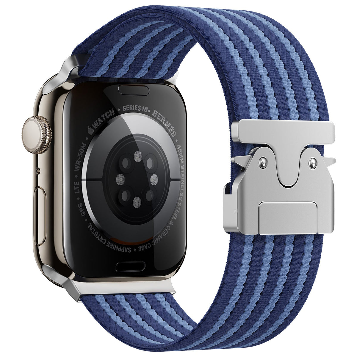 iBandGear Parachute Buckle Woven Nylon Band for Apple Watch - Blue