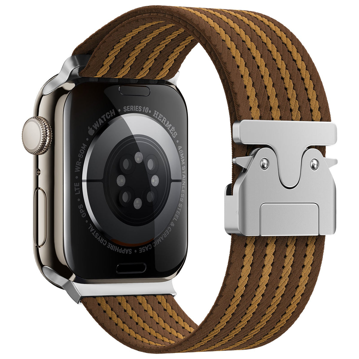 iBandGear Parachute Buckle Woven Nylon Band for Apple Watch - Brown