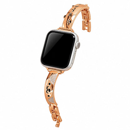 iBandGear Paw & Pet Charm Metal Bracelet Band for Apple Watch - Rose Gold