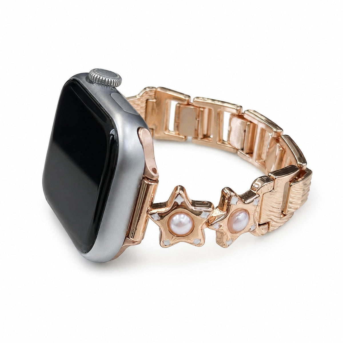 iBandGear Pearl Star Link Bracelet Band for Apple Watch - Rose Gold