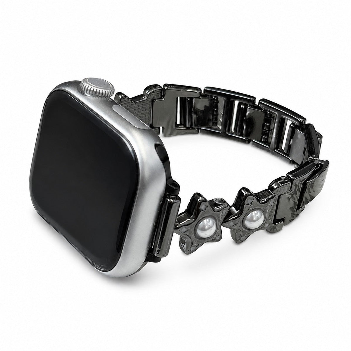 iBandGear Pearl Star Link Bracelet Band for Apple Watch - Black