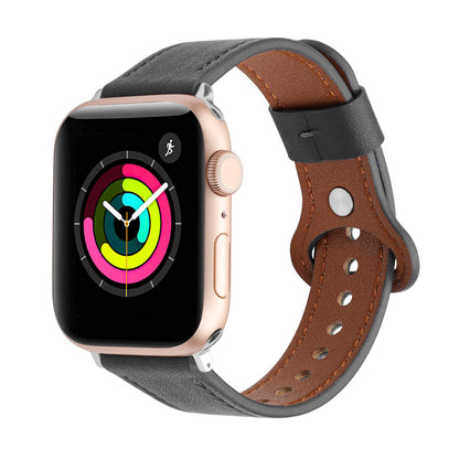 iBandGear Perforated Leather Band for Apple Watch - Black