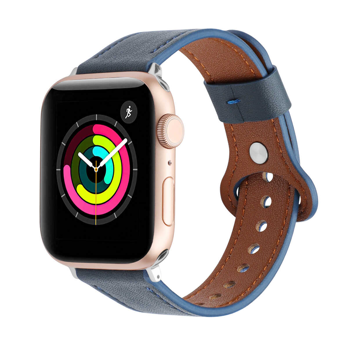 iBandGear Perforated Leather Band for Apple Watch - Blue