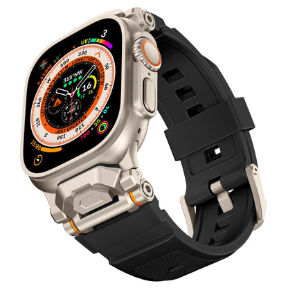 iBandGear Pioneer Pro Liquid Silicone Adventure Band for Apple Watch - Titanium-Black