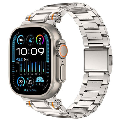 iBandGear Precision Magnetic Steel Band for Apple Watch – Mechanical Style Design - Titanium