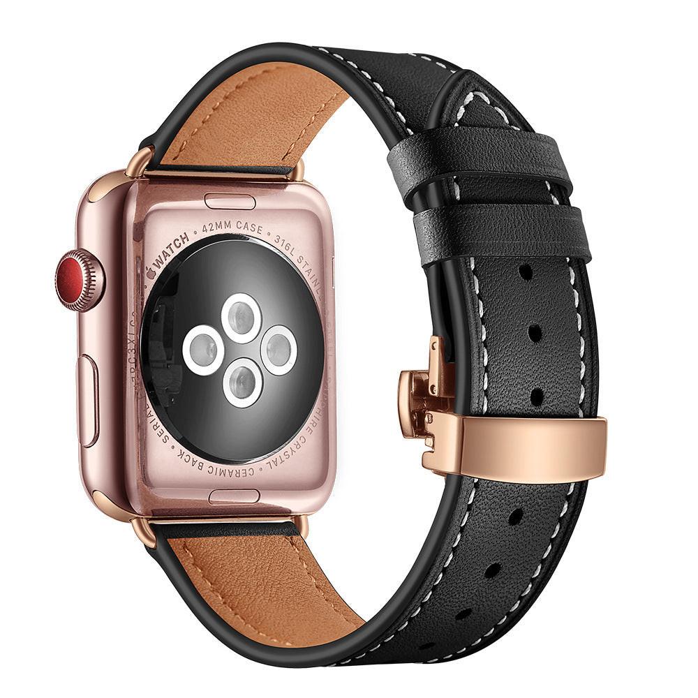 iBandGear Premium Leather Butterfly Clasp Band for Apple Watch - detail 20