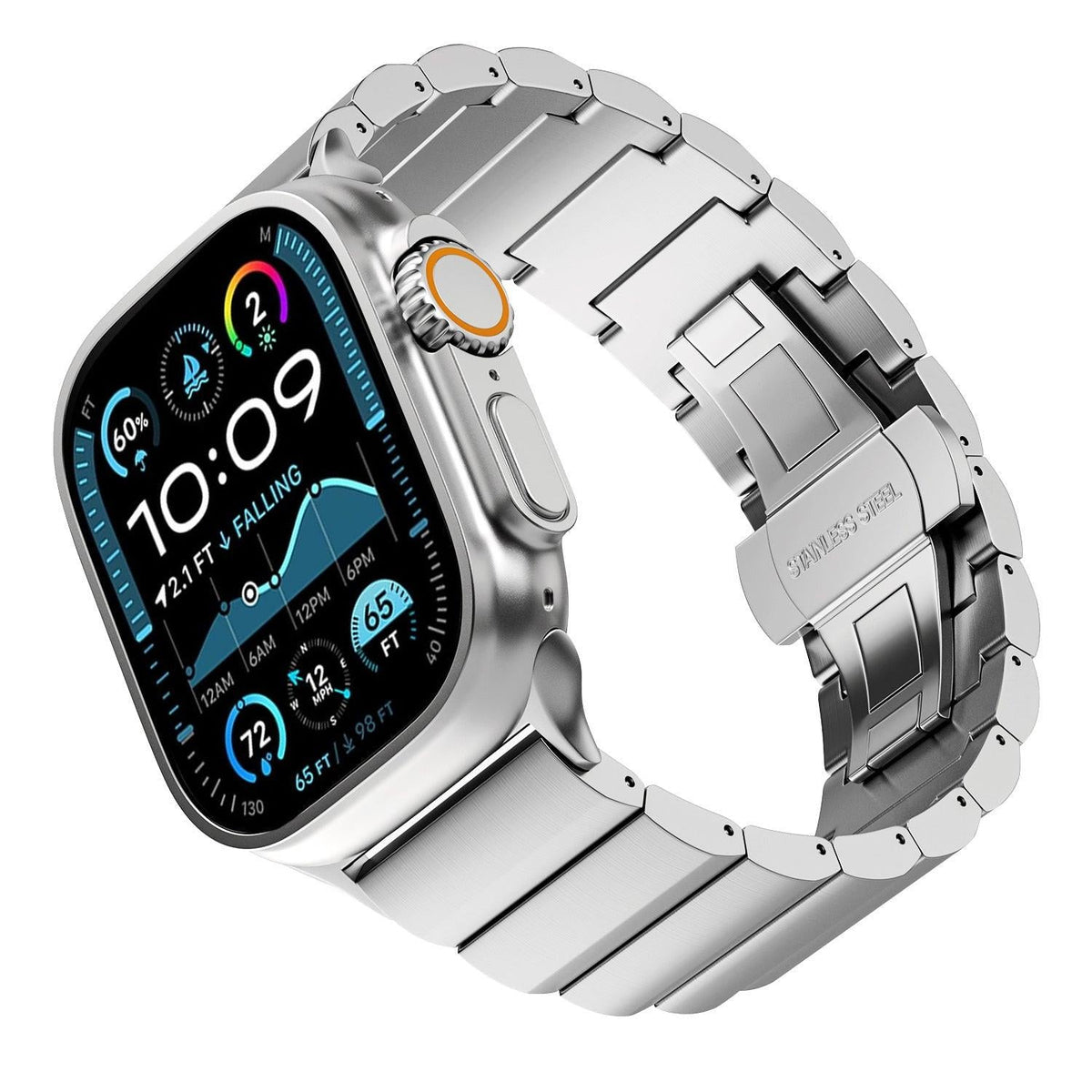 iBandGear Pure Titanium Bamboo-Link Band for Apple Watch - detail 5