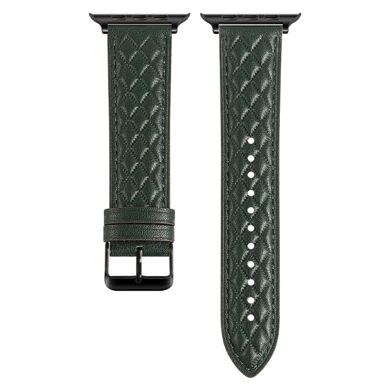 iBandGear Quilted Leather Band for Apple Watch Elegant Stitching - detail 7