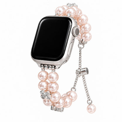 iBandGear Rhinestone Butterfly Pearl Band for Apple Watch - Pink