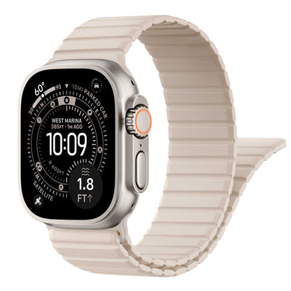 iBandGear RidgeFlex Silicone Sport Band for Apple Watch - Starlight