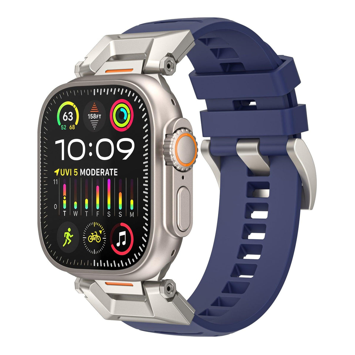 iBandGear Rugged Fluoroelastomer Band for Apple Watch - Blue