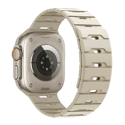 iBandGear Rugged Magnetic Silicone Band for Apple Watch - Starlight