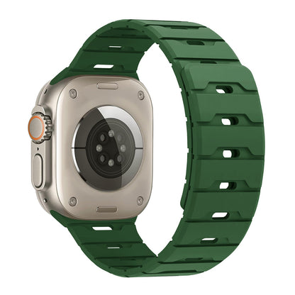 iBandGear Rugged Magnetic Silicone Band for Apple Watch - Green