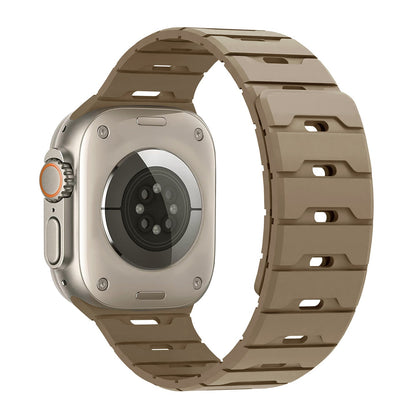 iBandGear Rugged Magnetic Silicone Band for Apple Watch - Stone
