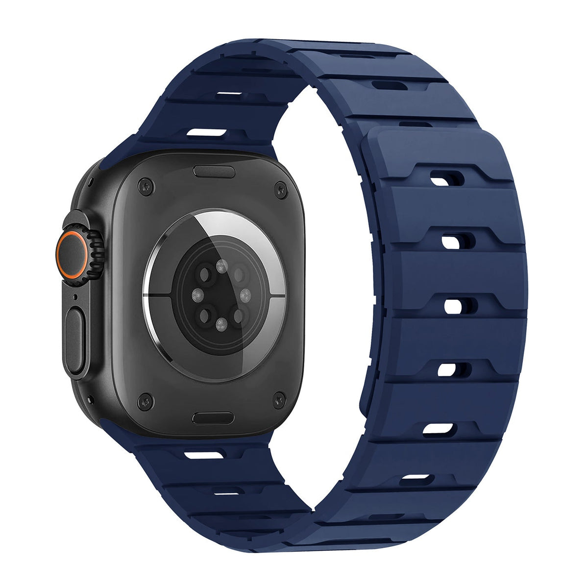 iBandGear Rugged Magnetic Silicone Band for Apple Watch - Blue