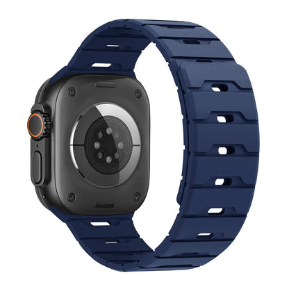 iBandGear Rugged Magnetic Silicone Band for Apple Watch - Blue