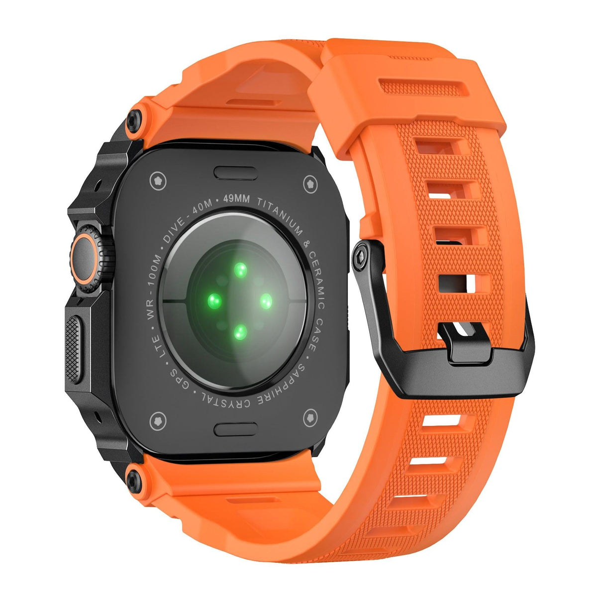 iBandGear Rugged Silicone Band with Metal Case Combo for Apple Watch - detail 7