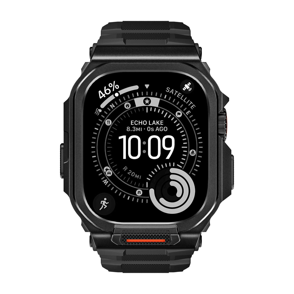 iBandGear Rugged Silicone Band with Metal Case Combo for Apple Watch - detail 9