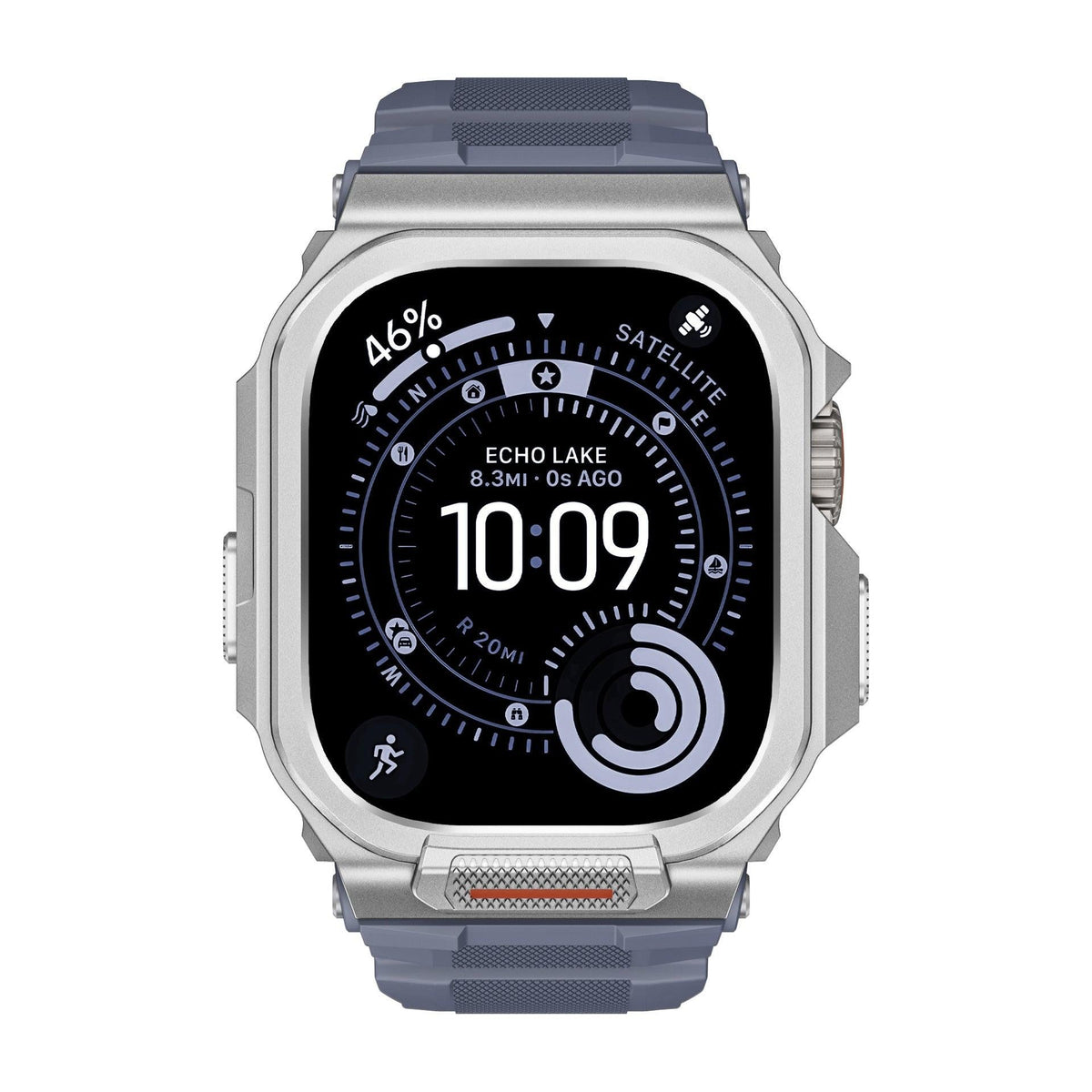 iBandGear Rugged Silicone Band with Metal Case Combo for Apple Watch - detail 13