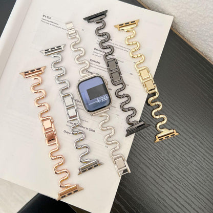 iBandGear Sculpted S-Curve band in five metal finishes