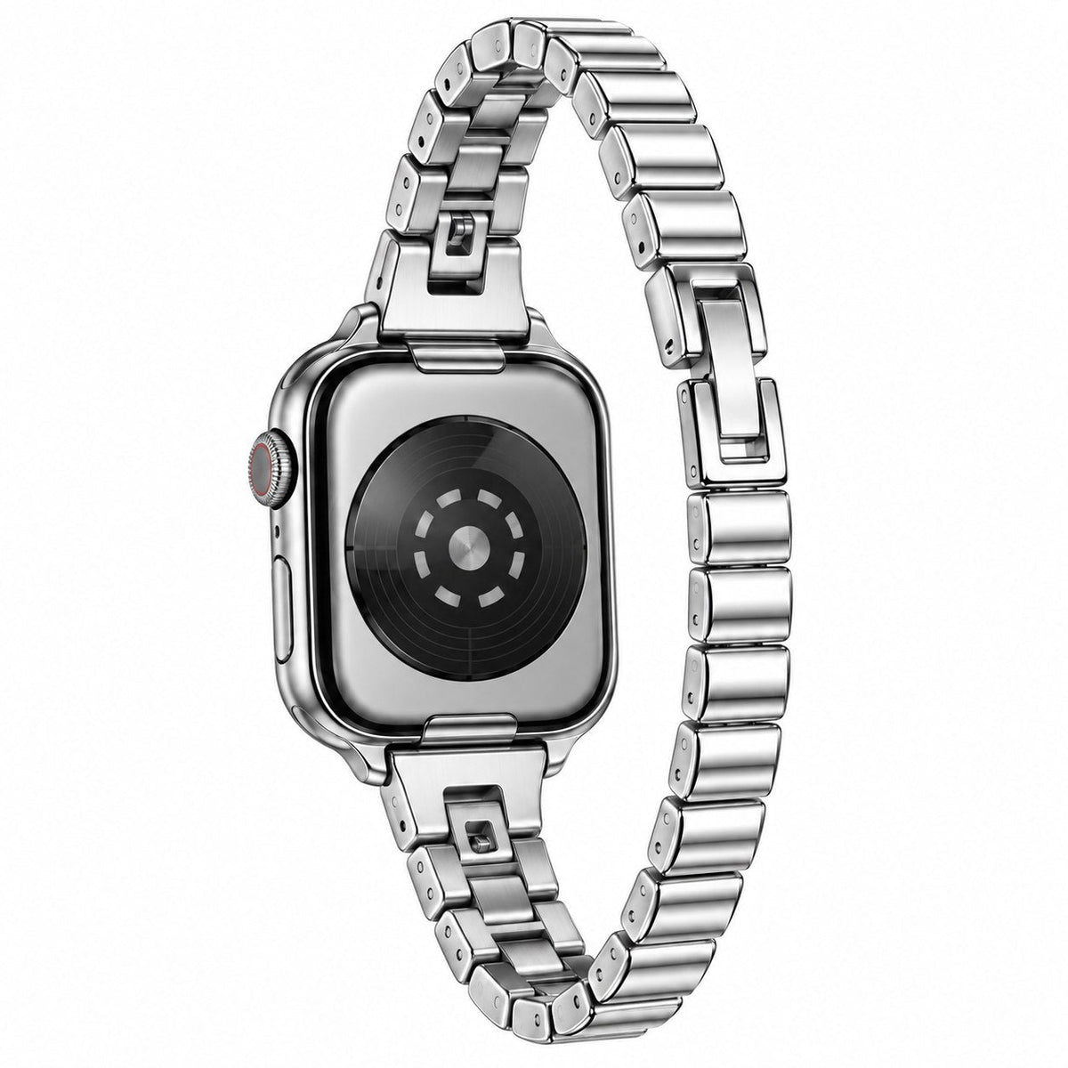 iBandGear SlimLink Metal Bracelet Band for Apple Watch - Silver