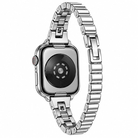 iBandGear SlimLink Metal Bracelet Band for Apple Watch - Silver