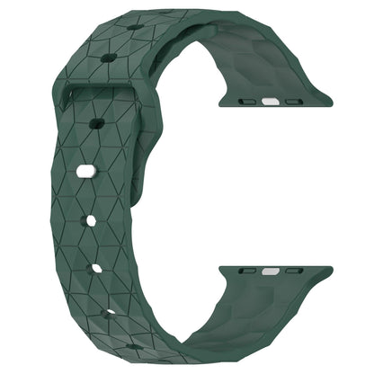 iBandGear Soccer Pattern Silicone Watch Band for Apple Watch - Pine Green