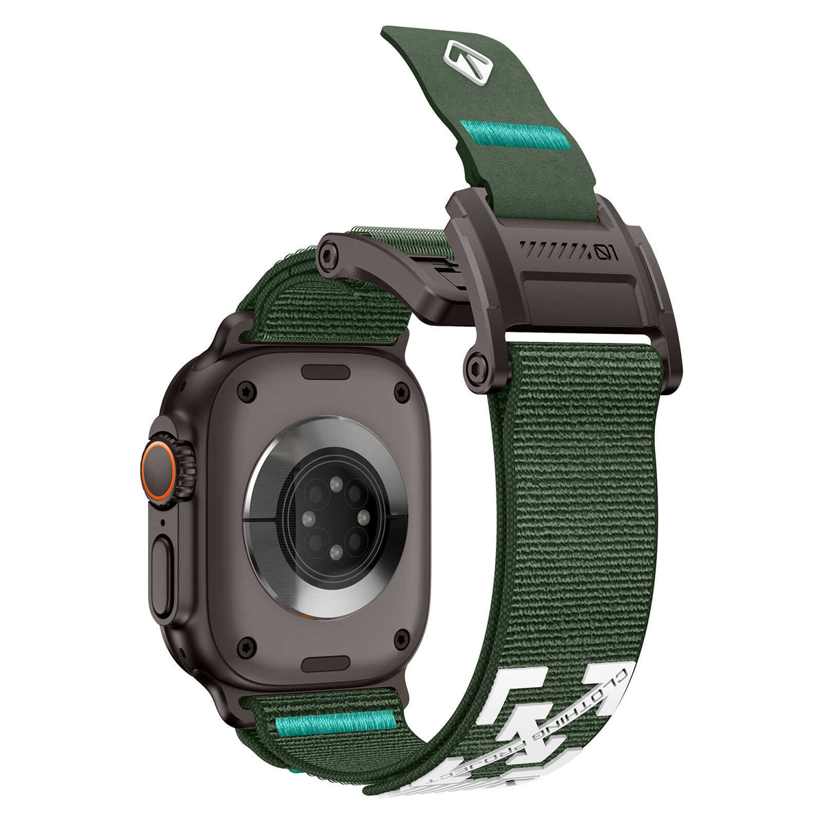 iBandGear Sport Loop Braided Magnetic Band for Apple Watch - Black-Green