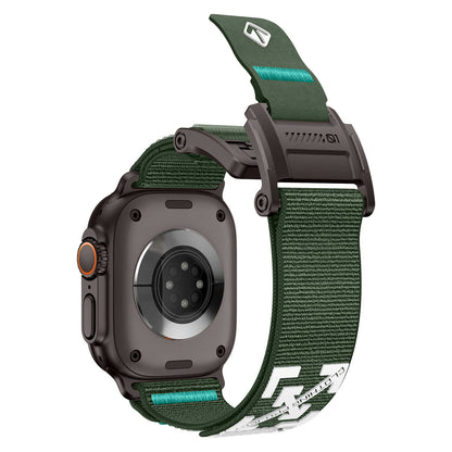 iBandGear Sport Loop Braided Magnetic Band for Apple Watch - Black-Green