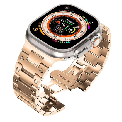 iBandGear Stainless Steel Bracelet Band for Apple Watch - Rose gold