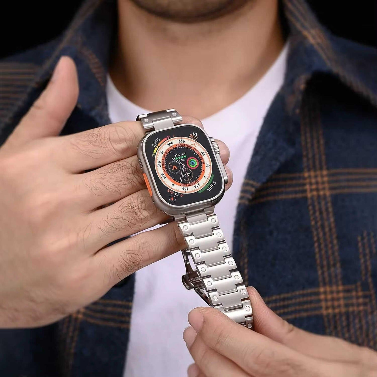 iBandGear Stainless Steel Bracelet Band for Apple Watch - detail 7