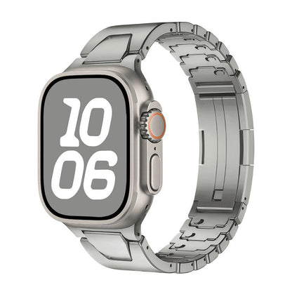 iBandGear Stainless Steel Quick-Release Band for Apple Watch - Titanium