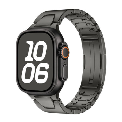 iBandGear Stainless Steel Quick-Release Band for Apple Watch - Titanium Gray