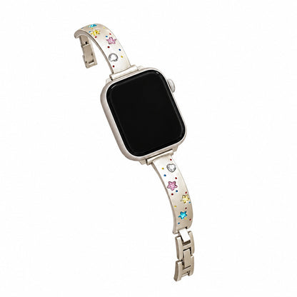 iBandGear Star Charm Metal Bracelet Band for Apple Watch - Starlight