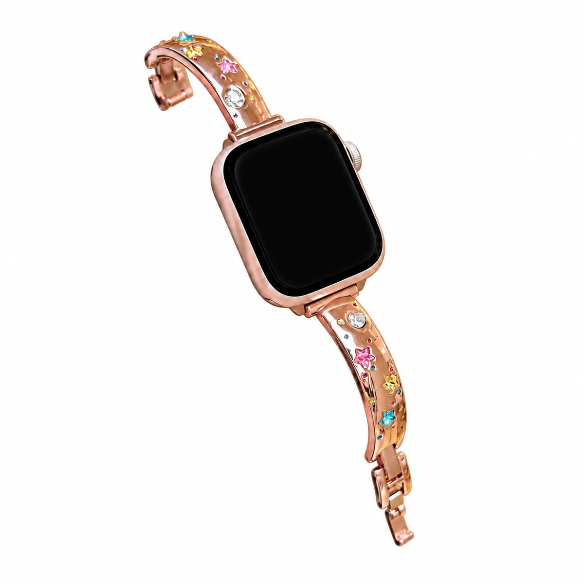 iBandGear Star Charm Metal Bracelet Band for Apple Watch - Rose Gold