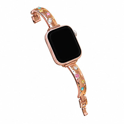 iBandGear Star Charm Metal Bracelet Band for Apple Watch - Rose Gold