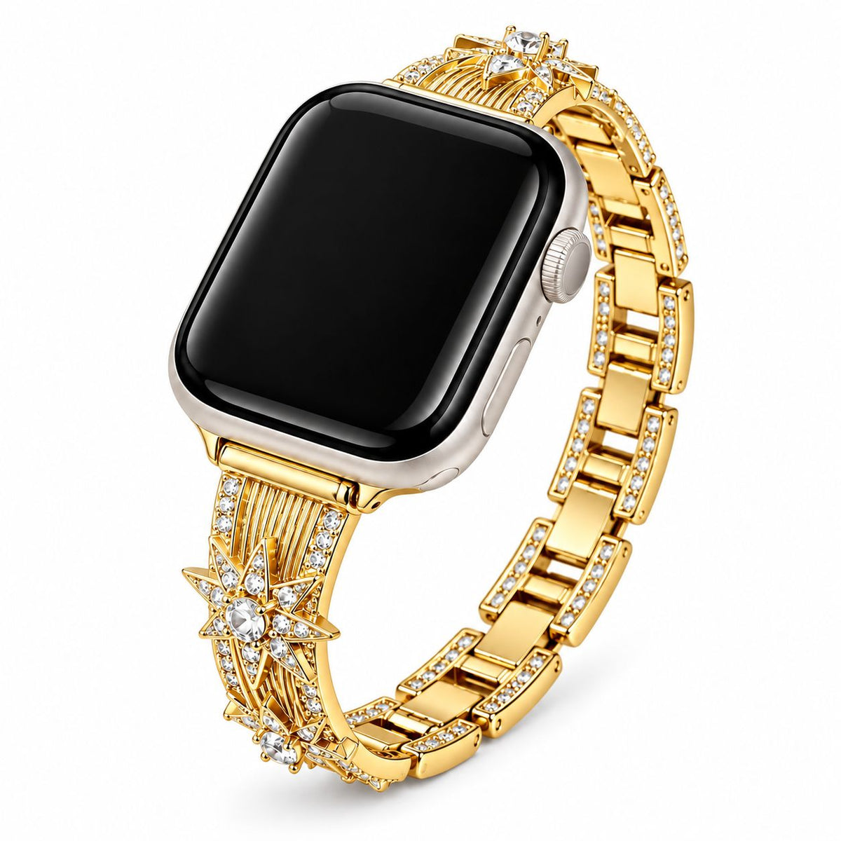 iBandGear Starburst Crystal Jewelry Band for Apple Watch in Gold