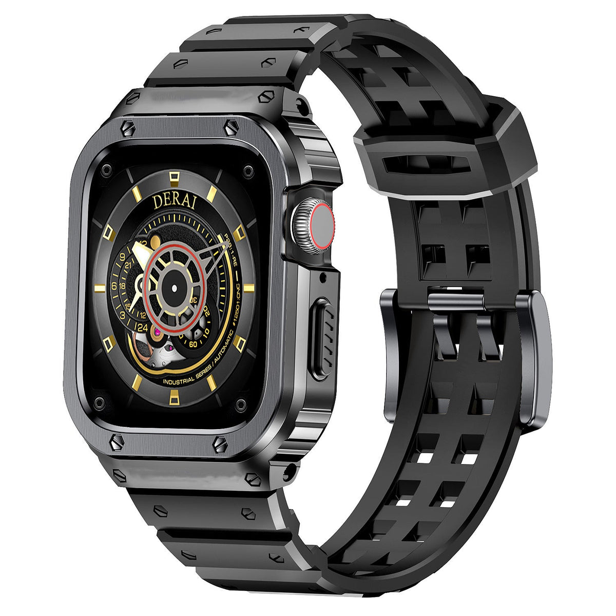 iBandGear SteelGuard Square Case with TPU Band for Apple Watch - Gray