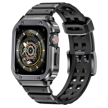 iBandGear SteelGuard Square Case with TPU Band for Apple Watch - Gray