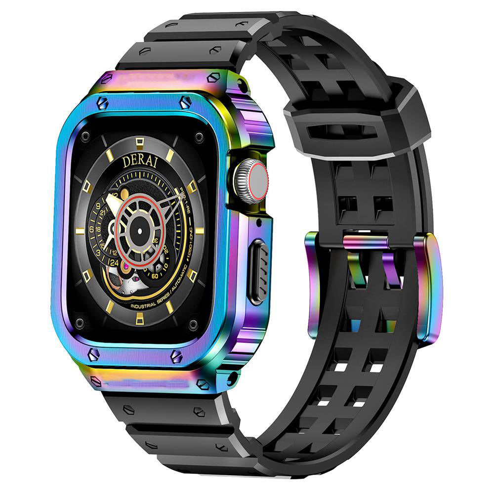 iBandGear SteelGuard Square Case with TPU Band for Apple Watch - Multicolor