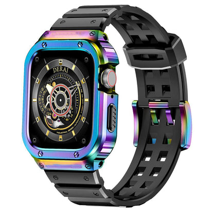 iBandGear SteelGuard Square Case with TPU Band for Apple Watch - Multicolor