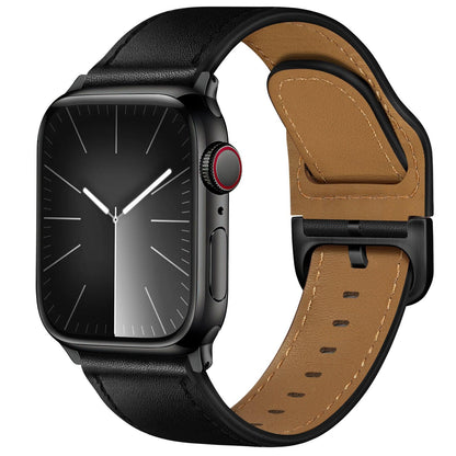 iBandGear Stellar Leather Band for Apple Watch - Black Black