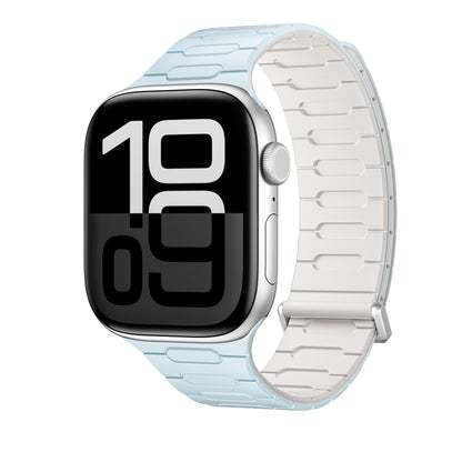 iBandGear Strong Magnetic Silicone Band for Apple Watch - Light Blue - Starlight