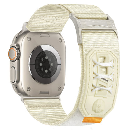 iBandGear Tactical Nylon Loop Band for Apple Watch Rugged Outdoor Strap - Starlight