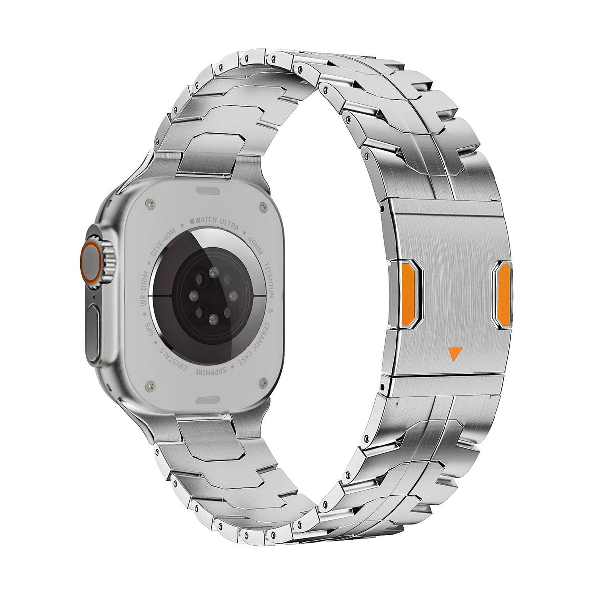 iBandGear TitanCore Magnetic Titanium Band for Apple Watch - Silver