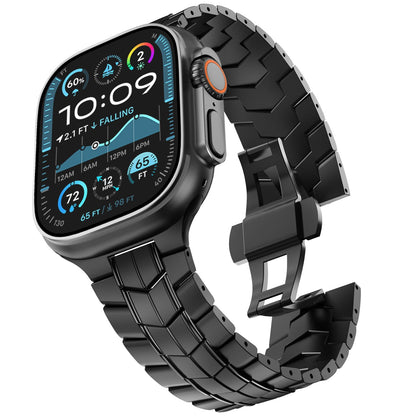 iBandGear Titanium Armor-Link Band for Apple Watch - Black