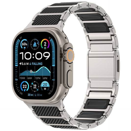 iBandGear Titanium Carbon Fiber Band for Apple Watch - Titanium