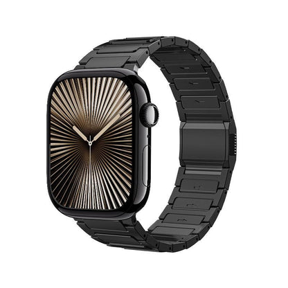 iBandGear Titanium I-Link Magnetic Clasp Band for Apple Watch - Black